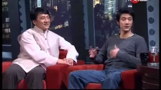 Leehom with Jackie Chan on Asia Uncut