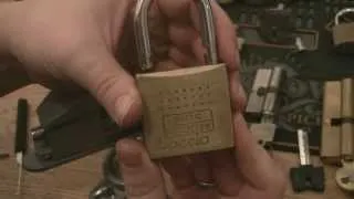 Burg Wachter Boccia dimple padlock picked open