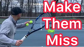 #1 Way To Force An Error From Your Opponent (Tennis Aiming Strategy)
