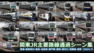 【関東JR主要路線通過シーン集】関東のJR東日本主要路線車両の通過シーンを満喫！！