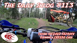 Daily Shlog #113 : 2020 YZ250FX, Cleaning a CRF230 Carburetor