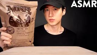 ASMR US MILITARY MRE Meal-Ready-to-Eat MUKBANG | Unboxing & Eating (No Talking) Zach Choi ASMR