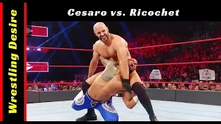 Cesaro vs. Ricochet - RAW, May 27, 2019
