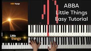 ABBA - Little Things piano tutorial easy