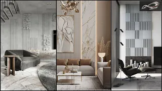 300 Living Room Wall Panel Design | WPC Wall Cladding | Living Room Wooden Wall Cladding Idea| I.A.S