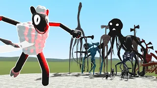 CARTOON SHEEP VS ALL TREVOR HENDERSON CREATURES! Garry's Mod Sandbox