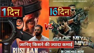 Ruslaan Box Office Collection,Aayush Sharma,Sunil Shetty, Bade miyan chote miyan Box Office,#Ruslaan