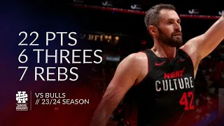 Kevin Love 22 pts 6 threes 7 rebs vs Bulls 23/24 season