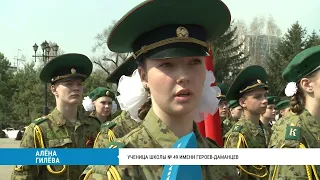 Конкурс отрядов почётного караула в Хабаровске