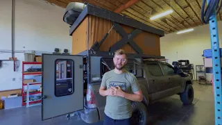 The Base Camp by Hower Built // Electric Pop Top Camper Walk-through for Go Travel Trailers