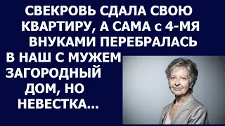 Истории из жизни Свекровь сдала свою квартиру, а сама с 4 мя внуками перебралась