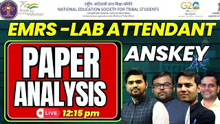 EMRS LAB ATTENDANT ANSKEY | LAB ATTENDANT PAPER SOLUTION | CUTOFF ANALYSIS