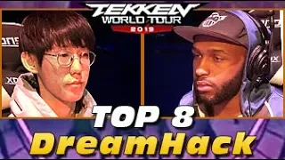 Tekken 7 - DreamHack 2019 - TOP 8 feat. Speedkicks, JDCR, AlFa, Spoodler