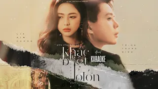 KHÁC BIỆT TO LỚN (OFFICIAL KARAOKE) | TRỊNH THĂNG BÌNH - LIZ KIM CƯƠNG |