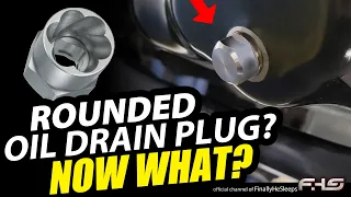 ROUNDED / Stripped OIL DRAIN PLUG? How to remove a rounded drain plug with an Extractor Tool Set DIY