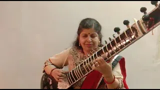 Tu Jahan Jahan chlega on sitar by Rajshree Barve. Tribute to Lata Mangeshkar