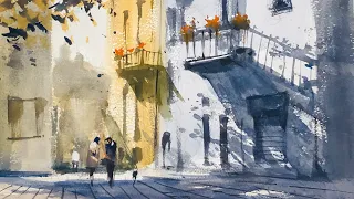 Advancing with Watercolor: Working in Location - Problems and Solutions - Shadows