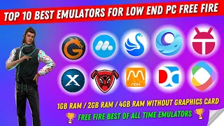 (New) Top 10 Best Emulators For Free Fire Low End PC - Without Graphics Card