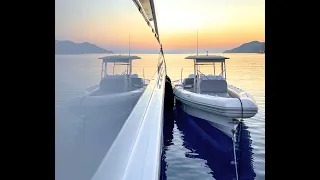 An Iguana X100 White Edition as a yacht tender in Greece 🇬🇷