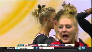 2016 NCAA WGym LSU vs Arkansas 720p60 NastiaFan101