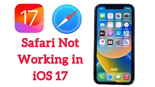 Safari Not Working after iOS  17 Update on iPhone | Safari Not Working on iPhone With Cellular data
