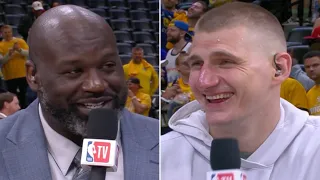 Nikola Jokić Talks Nuggets Game 1 Win w/ Shaq & Chuck | 2023 NBA Finals