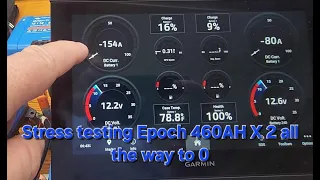 Epoch 460AH Lithium battery stress testing. plus 10% off code