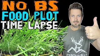 Food Plot Time Lapse: No BS - Domain Outdoor. Fast Growing Throw & Grow, No-Till Mix to Attract Deer