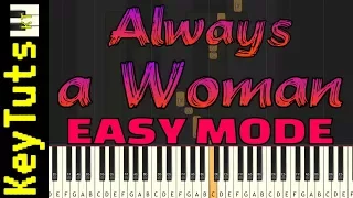 Learn to Play She’s Always A Woman by Billy Joel - Easy Mode