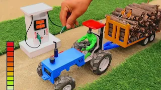 diy tractor mini petrol pump | diy tractor concrete mixture@Joticreator