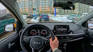 2024 Kia Picanto [ GT-line 1,2 84hp AMT ] POV Test Drive review | Consumption | 4k HDR quality