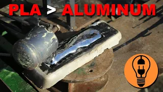 Lost PLA #aluminum casting using plaster of Paris mold - first [DIY] attempt