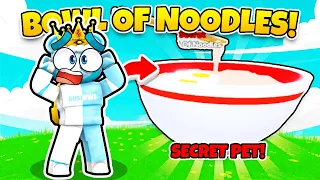 🍜 I GOT THE SECRET BOWL OF NOODLES PET! (Roblox Rank Simulator X)