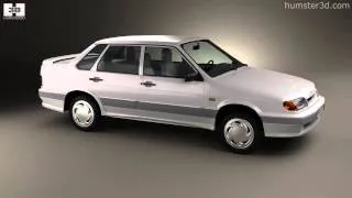 VAZ Lada Samara (2115) sedan 1997 by 3D model store Humster3D.com