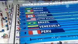 Relevo Femenino 4x100 Estilo Libre Juegos Panamericanos Toronto 2015