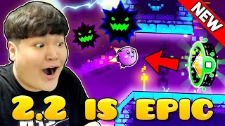 GEOMETRY DASH 2.2 IS OUT🔥 DASH & THE TOWER 100%, CHESTS AND 2.2 ONLINE LEVELS!