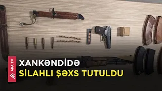 Xocavənd sakininin Xankəndidə gizlətdiyi silahlar aşkarlandı – APA TV