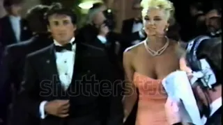 Sylvester Stallone and Brigitte Nielsen.Beverly Hills,Ca, 1987.