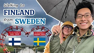 We Walked To Finland From Sweden! | World's Northernmost IKEA Store | Nordic Border Crossing