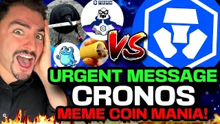 Cronos Meme Coin WARNING! (URGENT UPDATES!) Crypto.com AND CRO Coin Investors GET READY!