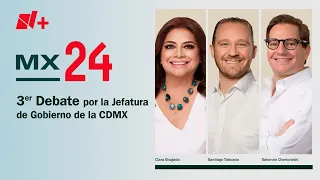 Tercer Debate por Jefatura de CDMX en Vivo: Clara Brugada, Santiago Taboada y Salomón Chertorivski