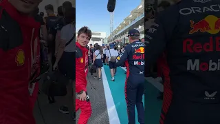 Leclerc vs. Verstappen Sticker Wars at #AbuDhabiGP 2023