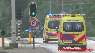 politie brandweer en ambulance emt spoed in amsterdam