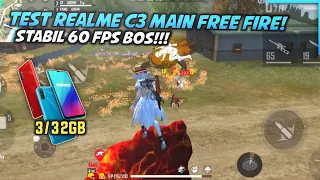 60FPS MASIH STABIL!? TEST REALME C3 MAIN FREE FIRE - Free Fire