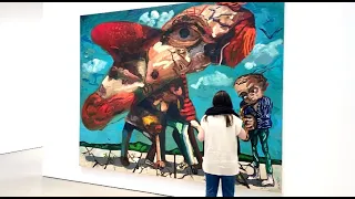 Dana Schutz, "Jupiter's Lottery" David Zwirner Gallery in NY 2023