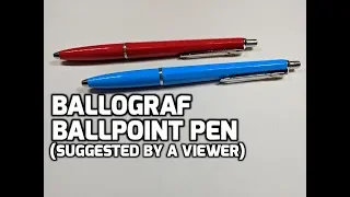 Swedish Ballograf Ballpoint Pen Unboxing and Review (suggested by a viewer)