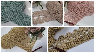 Dolgulu,fıstıklı, iki renkli en güzel tığ işi örgü modelleri / Easy crochet knitting patterns