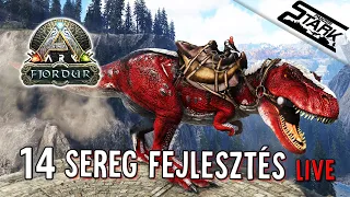 ARK Fjordur - 14.Rész (Sereg Fejlesztés Boss-ozásra🦖) - Stark LIVE