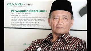 Pemikiran Buya Syafii Maarif tentang "Ndoroisme"