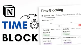 BEST Productive Time Blocking Setup for Notion | Step-by-step Tutorial + Free Template